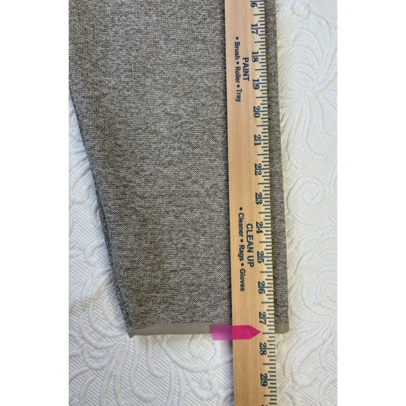 Eddie Bauer Men Heathered Fleece Quarter Snap Pullover Mock Neck Pockets Tan XXL - Picture 10 of 10